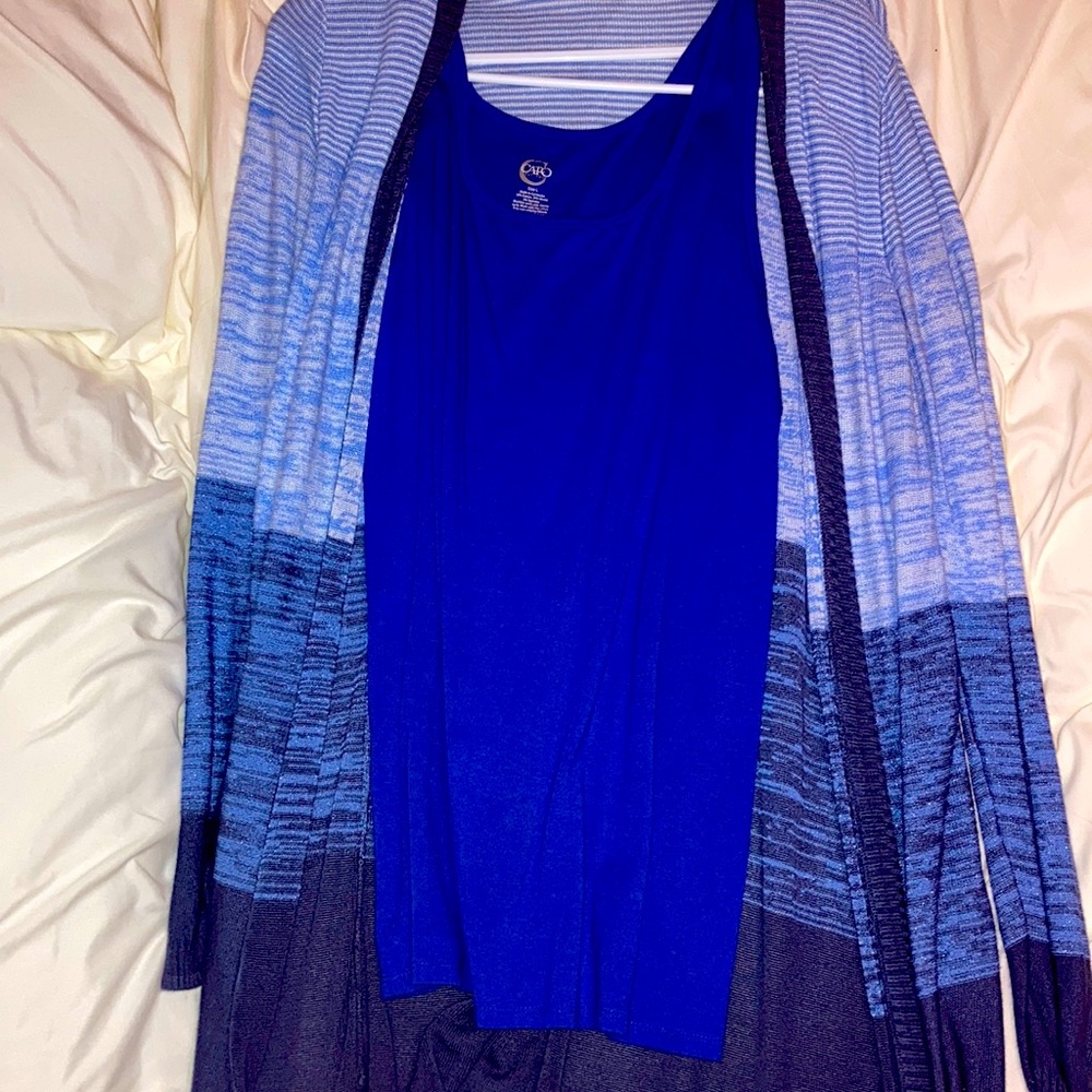 Cato Cardigan and Tank top